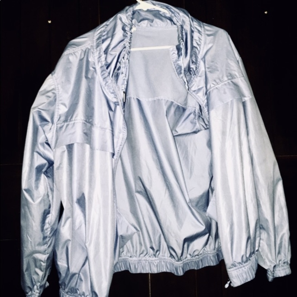 Light Blue Wind Breaker Jacket / Exercise Jacket